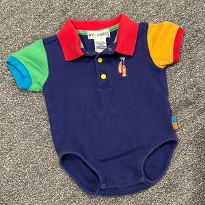 Vintage Gymboree Blue Collard Onesie